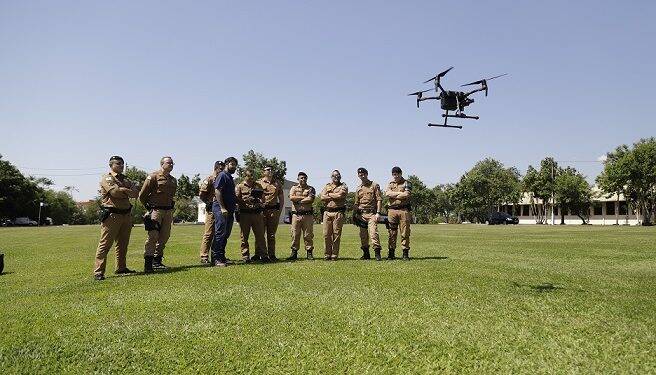 PTI capacita policiais militares de Foz do Iguaçu sobre uso de drones na segurança pública