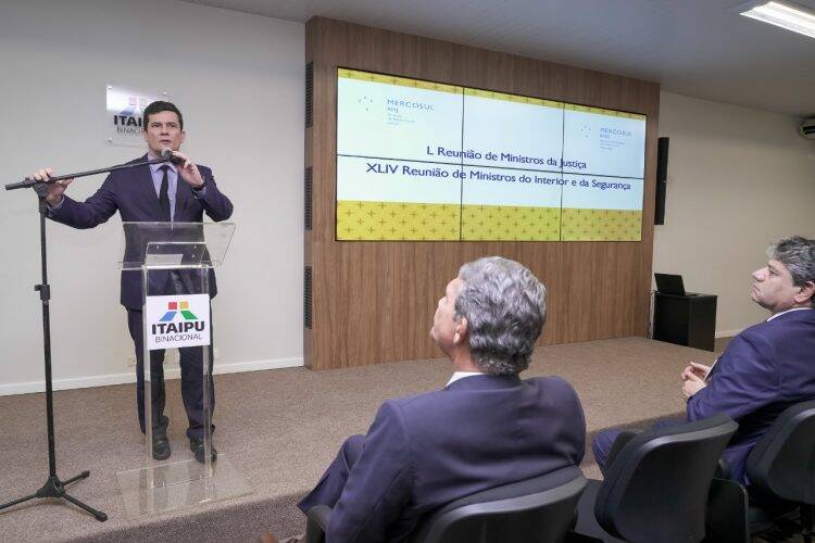 Em Itaipu, ministro Sérgio Moro apresenta projeto de integração de forças policiais da fronteira