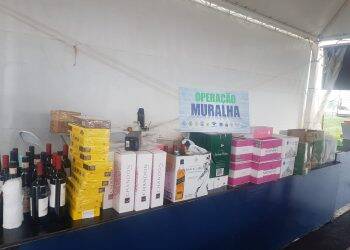 Bebidas são apreendidas na Operação Muralha/Hórus em São Miguel do Iguaçu