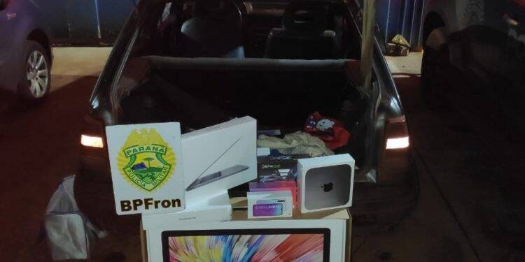 Operação Muralha/Hórus registra apreensão de computadores e celulares oriundos do Paraguai