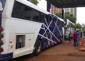 Cinco ônibus foram retidos na Operação Muralha/Hórus
