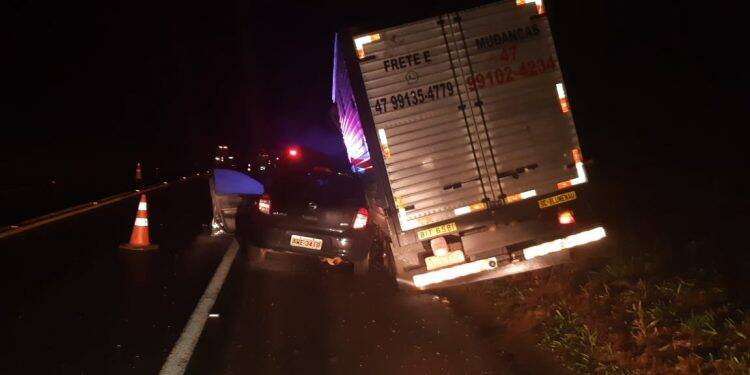 Motorista morre em colisão frontal na BR-277 em Matelândia (PR)