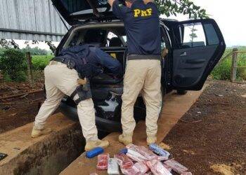 PRF prende traficante gaúcho acompanhado da esposa grávida e do filho de 4 anos