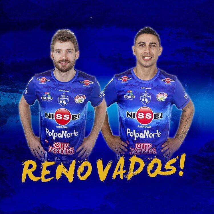 Daniel Feitosa, Pierre, Sacon, Jaison e Trentin renovam contrato com o Foz Cataratas