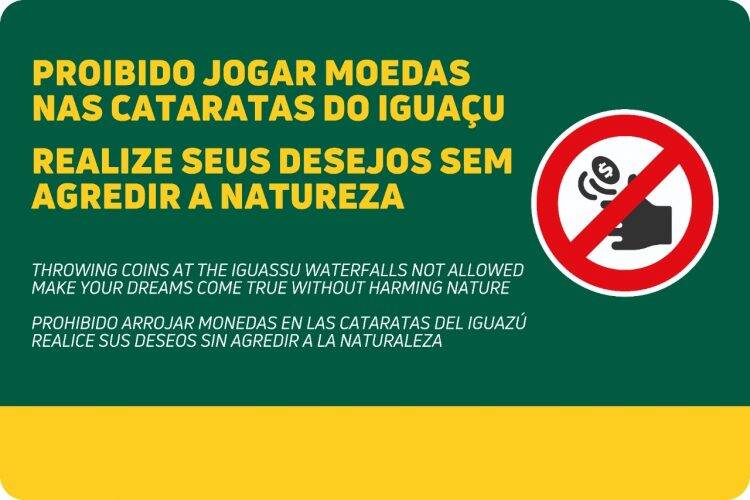 Turista é flagrado pegando “moedas da sorte” nas Cataratas do Iguaçu