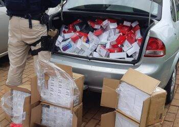 PRF apreende mais de mil celulares na região de fronteira