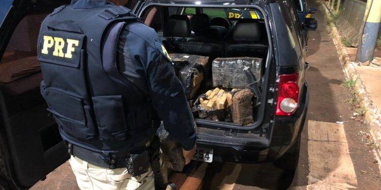 Rapaz de 18 anos é preso transportando 207 kg de maconha