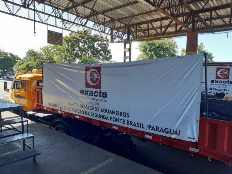 Transporte de materiais para obra da segunda ponte no lado paraguaio é liberado