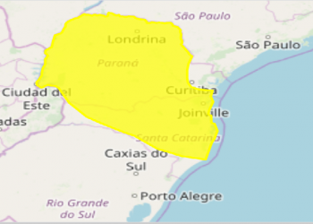 Foz do Iguaçu tem alerta para possibilidade de temporal nesta quarta-feira, 26