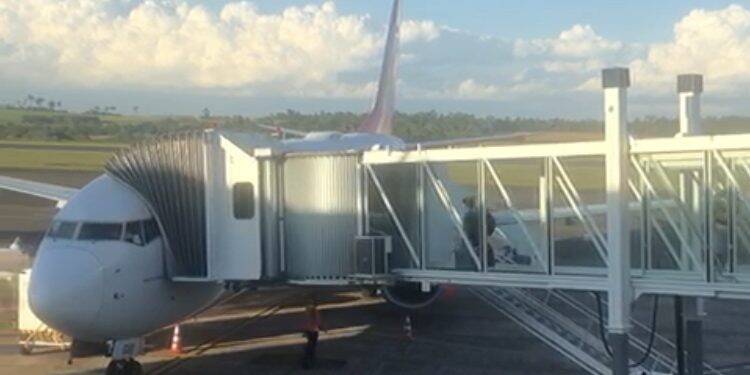 Primeiro finger é testado no Aeroporto de Foz