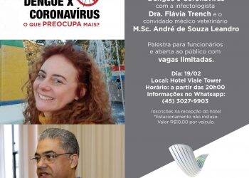 Hotel de Foz do Iguaçu promove palestra gratuita sobre dengue e coronavírus