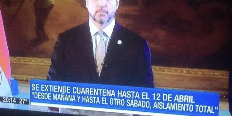 Paraguai extende quarentena até o dia 12 de abril