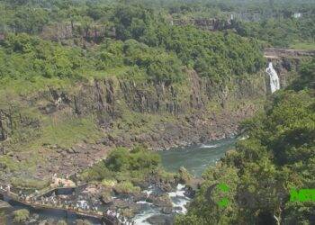 Estiagem reduz mananciais subterrâneos e vazão das Cataratas cai em 1/3