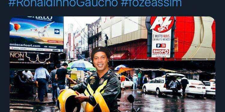 Ronaldinho funcionário da Itaipu? Prisão no Paraguai vira meme na fronteira