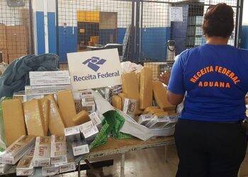 Receita Federal encontra 20 quilos de maconha ao deslacrar ônibus apreendido