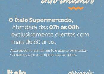 Em Foz, rede de supermercados abre uma hora antes para anteder idosos