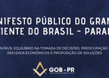 Maçonaria pede equilíbrio em tomadas de decisão e defende reabertura gradual do Comércio