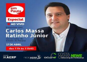 Rede Costa Oeste transmite ao vivo entrevista com o Governador Ratinho Junior