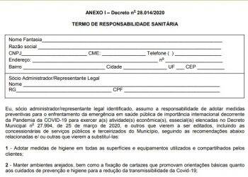 Serviços essenciais: acesse o termo de responsabilidade sanitária obrigatório