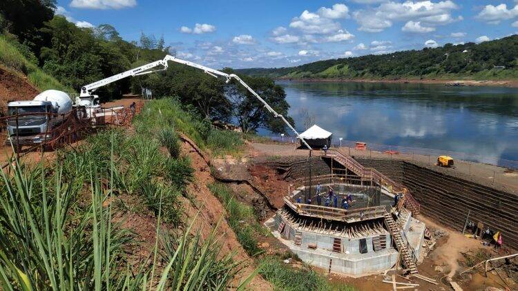 Ponte da Integração: Blocos de fundação no lado brasileiro estão concluídos