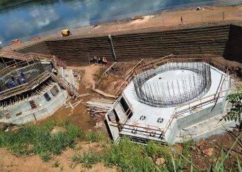 Ponte da Integração: Blocos de fundação no lado brasileiro estão concluídos