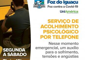 Saúde oferece acolhimento psicológico por telefone