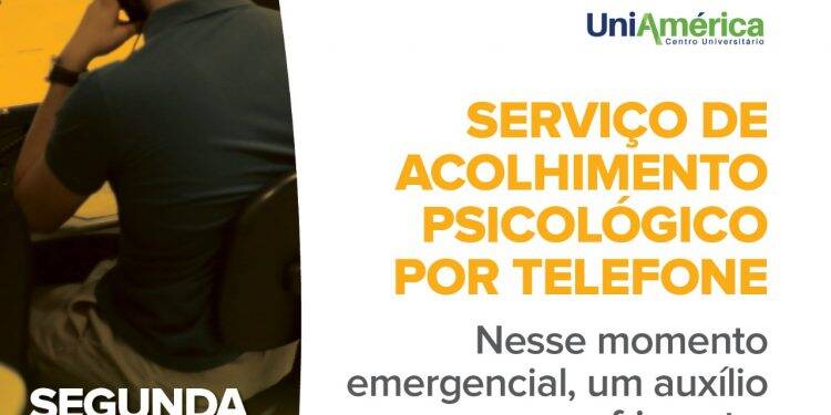 Saúde oferece acolhimento psicológico por telefone