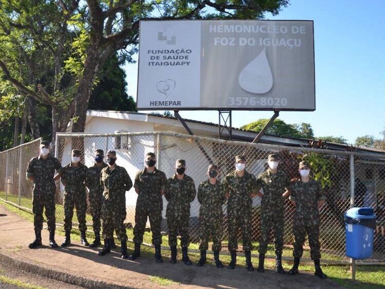 Forças de segurança realizam ação solidária para doação de sangue