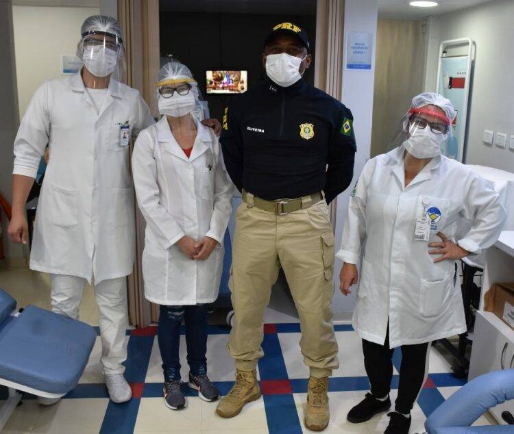 Forças de segurança realizam ação solidária para doação de sangue