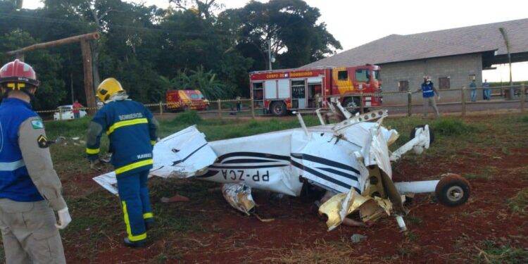 Acidente aéreo mata duas pessoas na área rural de Toledo