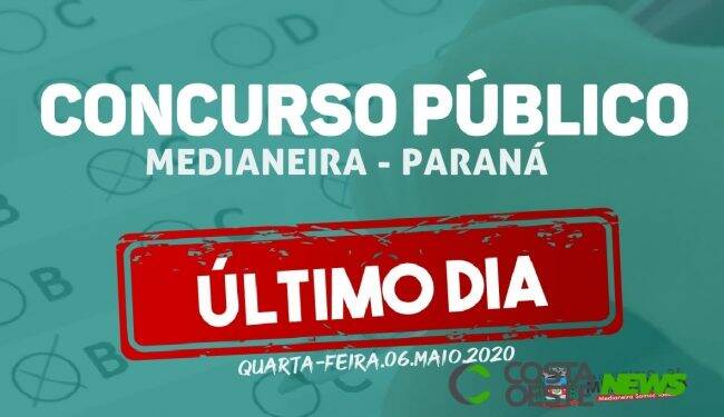 Encerra hoje (06) as inscrições para o concurso da Prefeitura de Medianeira