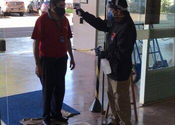 Rodoviária de Foz do Iguaçu instala barreira sanitária