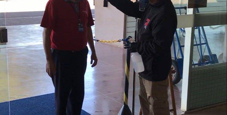 Rodoviária de Foz do Iguaçu instala barreira sanitária