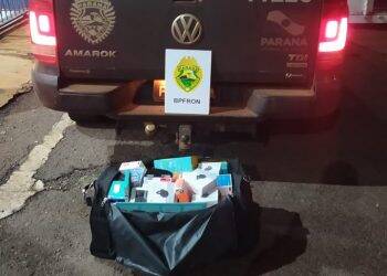 BPFron apreende celulares, HDs e Câmeras em ônibus que seguia para Curitiba