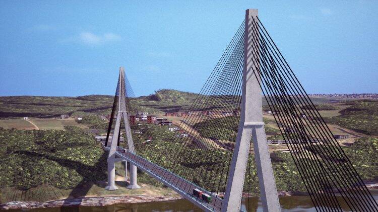 Lançamento da pedra fundamental da Ponte da Integração completa um ano