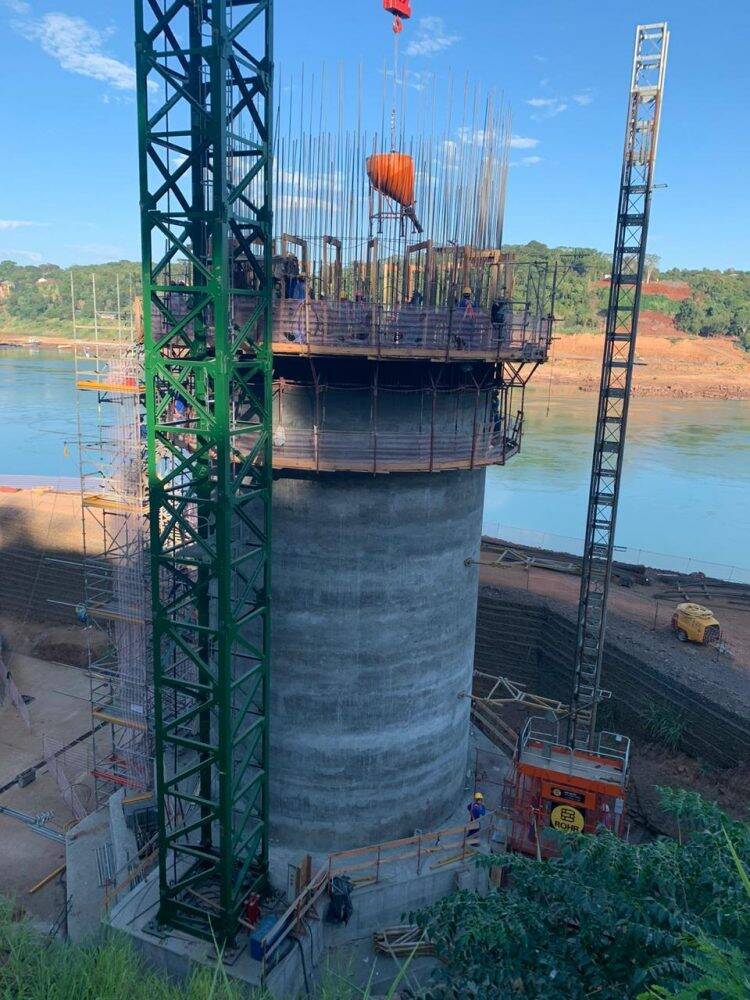 Lançamento da pedra fundamental da Ponte da Integração completa um ano