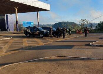 Forças policiais montam esquema de segurança para impedir bloqueio na Ponte