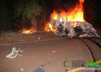 Motorista envolvido em acidente com morte em Missal é preso por embriaguez