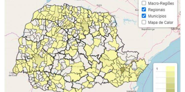 Coronavírus já alcança mais da metade das cidades do Paraná