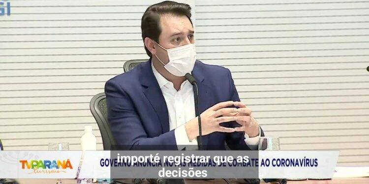 Governo anuncia fechamento do comércio em Foz e outras regionais de saúde