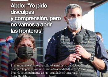 Paraguai: Benítez reconhece manifestação, mas diz que não abre as fronteiras