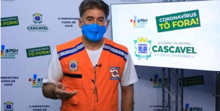 Covid-19: Com 58 casos em um único dia, prefeito de Cascavel se pronuncia