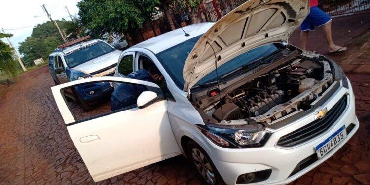 Guarda Municipal recupera veículo furtado durante a madrugada