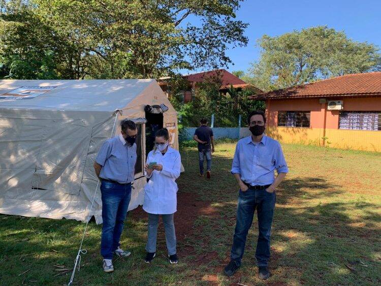 Médicos do Hospital Municipal visitam aldeia Ocoy que enfrenta surto de Covid-19