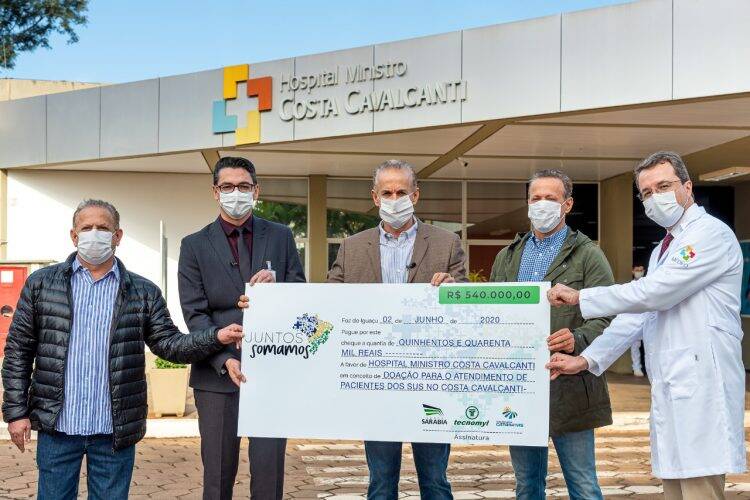 Hospital Costa Cavalcanti define destino dos R$ 540 mil doados pelo Grupo Sarabia