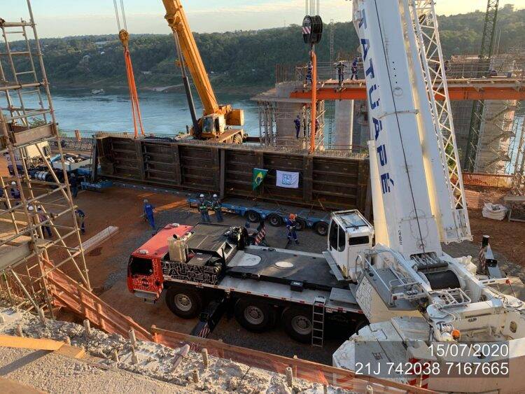 Ponte da Integração começa a ganhar forma no lado brasileiro