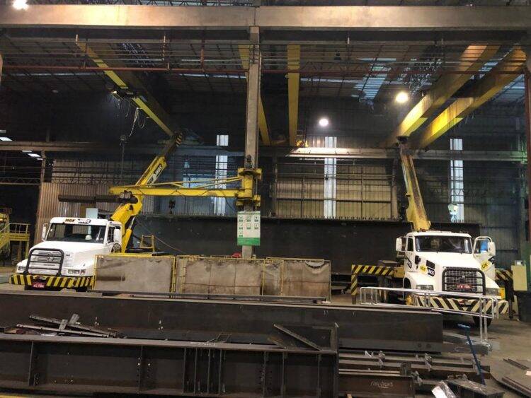 Ponte da Integração recebeu peça gigantesca de 60 toneladas nesta quarta, 15