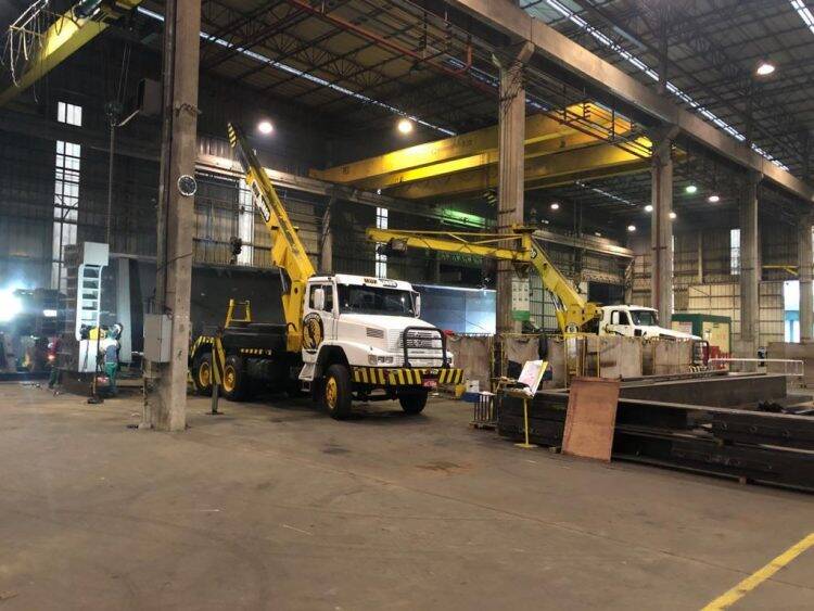 Ponte da Integração recebeu peça gigantesca de 60 toneladas nesta quarta, 15