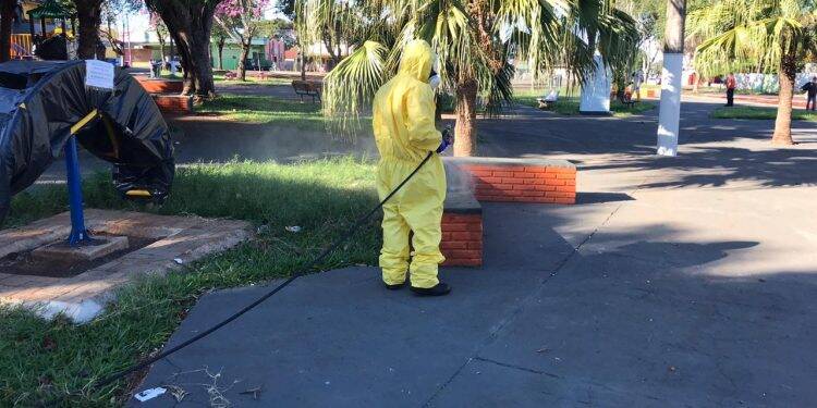 Prefeitura realiza sanitização do Bairro Morumbi