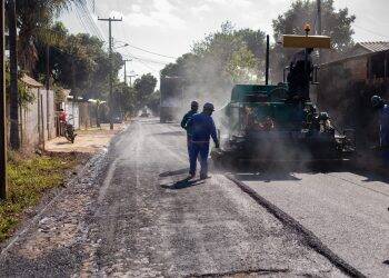 Bairro Morumbi recebe mais uma etapa de pavimentação asfáltica